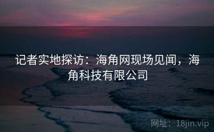 记者实地探访：海角网现场见闻，海角科技有限公司