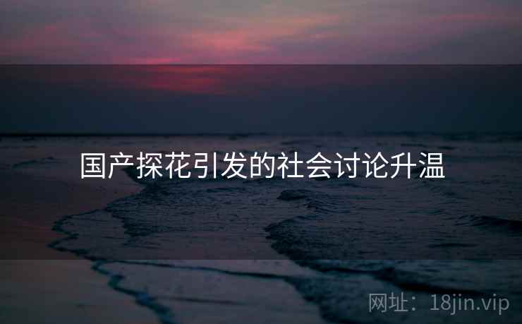 国产探花引发的社会讨论升温