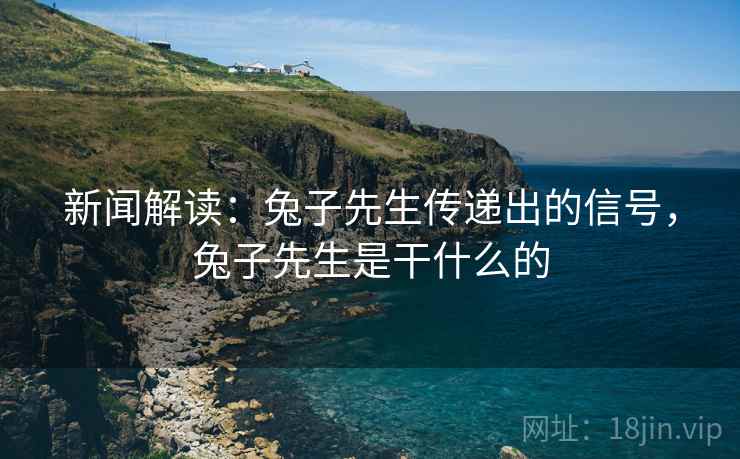 新闻解读:兔子先生传递出的信号,兔子先生是干什么的 新闻解读:兔子先生传递出的信号,兔子先生是干什么的